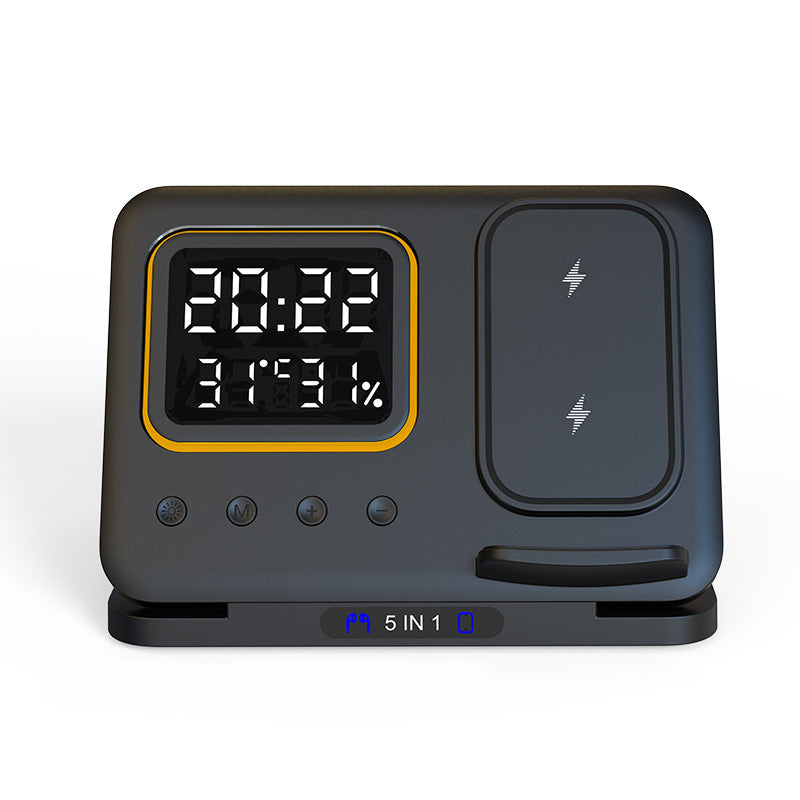 15W Wireless Chargers Stand 5 In1 LED Phone Station