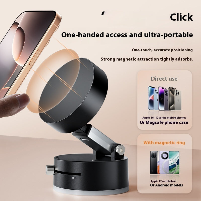 Minimalist Magnetic Vacuum Car Phone Holder