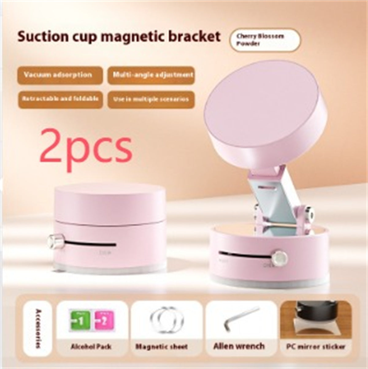 Minimalist Magnetic Vacuum Car Phone Holder