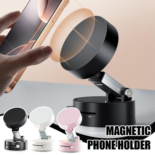 Minimalist Magnetic Vacuum Car Phone Holder