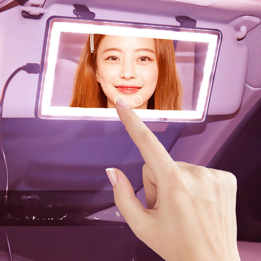 Extended Car Visor Mirror LED